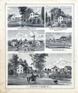 Joshua Hodge, Harriet Davidson, W. Peterson, M. Dix, Oliver Dix Residence, Vienna, Nettle Creek, Grundy County 1874